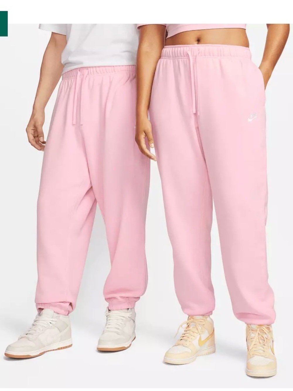 Nike Women's Light Pink Fleece Joggers